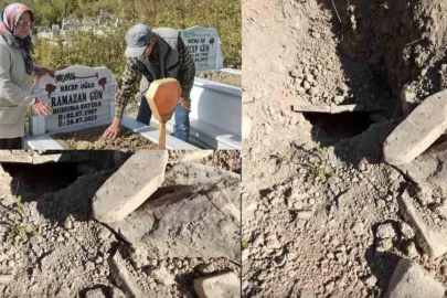 Oğlunun mezarına gitti, gördüklerine dayanamayıp bayıldı: 'Kükremesini duymuş'