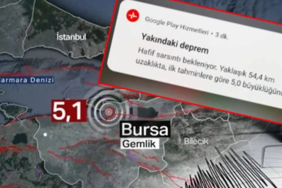 Bursa'daki depremde telefonlara gelen bildirimle ilgili ezber bozan açıklama!